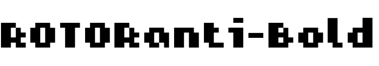 ROTORanti-Bold font preview