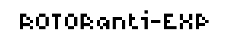 ROTORanti-EXP font preview