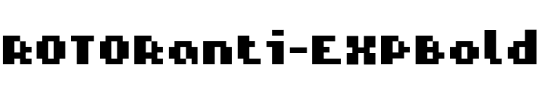 ROTORanti-EXPBold font preview