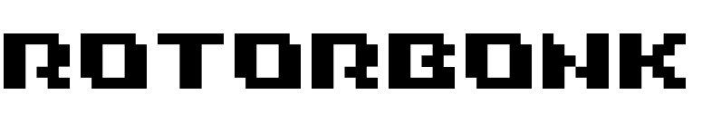 ROTORbonk font preview