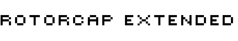 ROTORcap Extended font preview