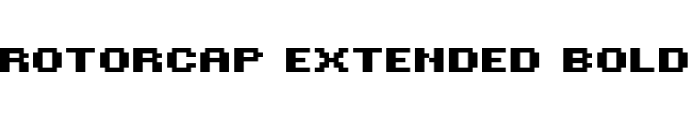 ROTORcap Extended Bold font preview
