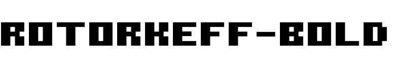 ROTORkeff-Bold font preview