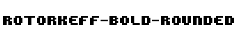ROTORkeff-Bold-Rounded font preview