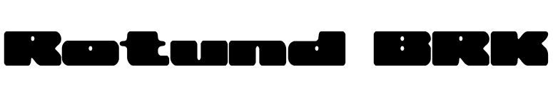 Rotund BRK font preview