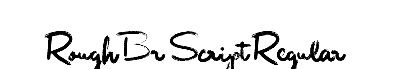 Rough Br Script Regular font preview