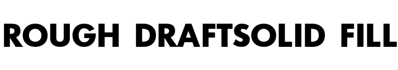 Rough DraftSolid Fill font preview