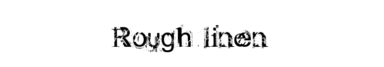 Rough linen font preview