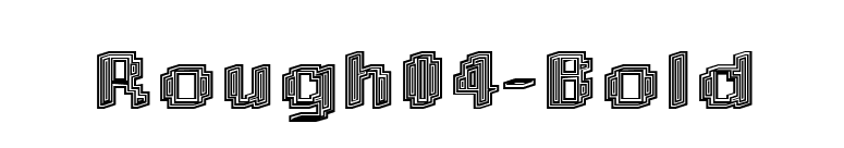 Rough04-Bold font preview