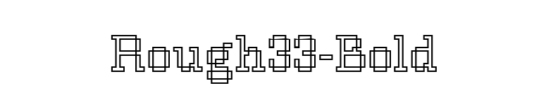 Rough33-Bold font preview