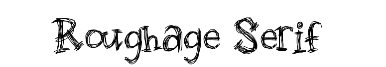 Roughage Serif font preview