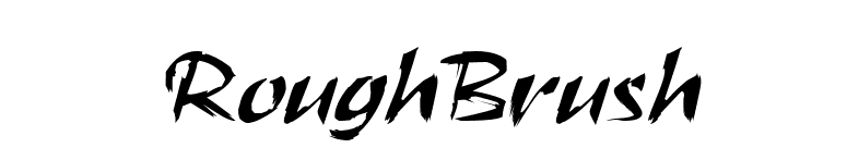 RoughBrush font preview