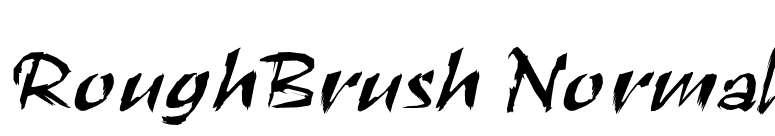 RoughBrush Normal font preview