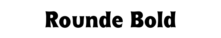 Rounde Bold font preview