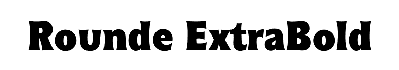 Rounde ExtraBold font preview