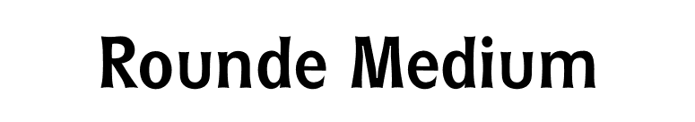 Rounde Medium font preview