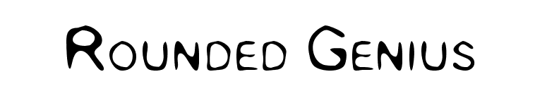 Rounded Genius font preview