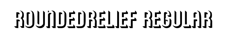 RoundedRelief Regular font preview