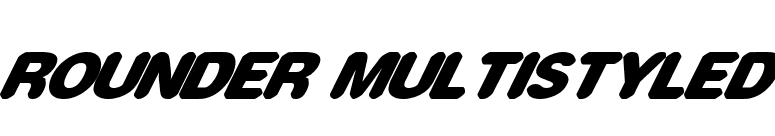 rounder multistyled font preview