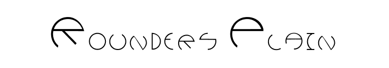 Rounders Plain font preview