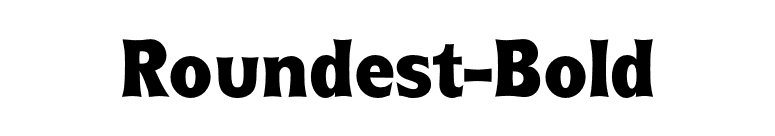 Roundest-Bold font preview