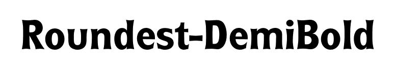 Roundest-DemiBold font preview
