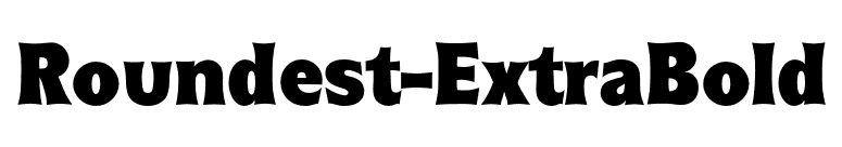 Roundest-ExtraBold font preview