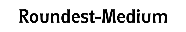 Roundest-Medium font preview