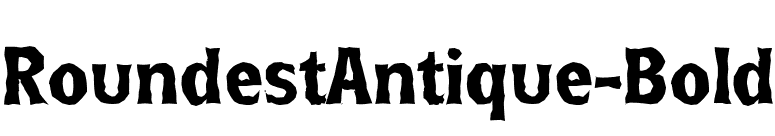 RoundestAntique-Bold font preview