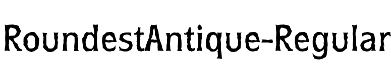 RoundestAntique-Regular font preview