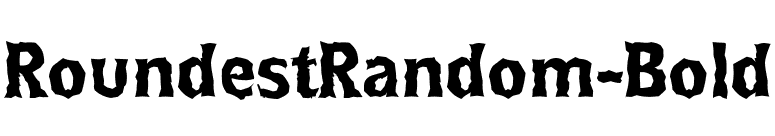 RoundestRandom-Bold font preview