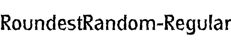 RoundestRandom-Regular font preview