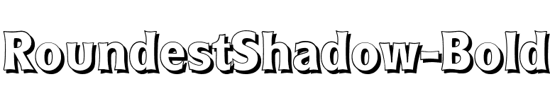 RoundestShadow-Bold font preview