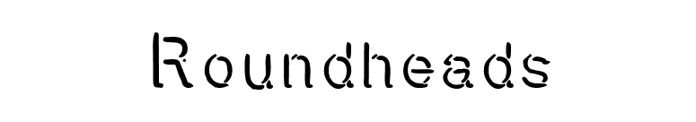 Roundheads font preview