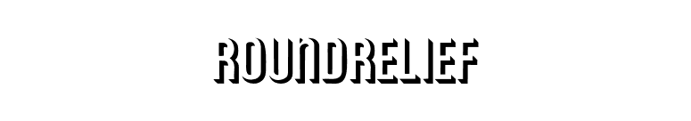 RoundRelief font preview