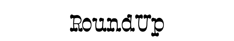 RoundUp font preview