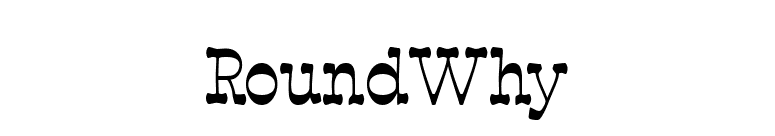 RoundWhy font preview