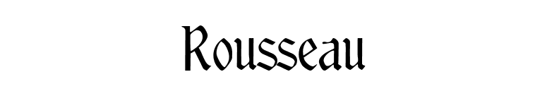 Rousseau font preview