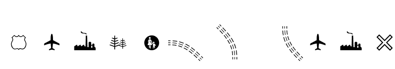 Routes A Four font preview
