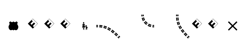 Routes B Four font preview