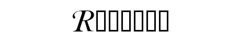 Roxanne font preview