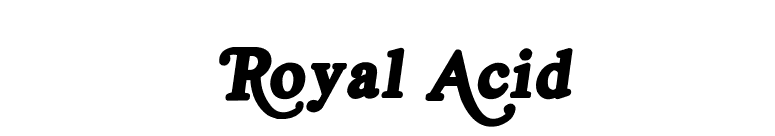 Royal Acid font preview