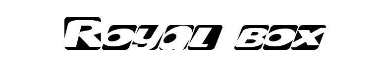 Royal box font preview