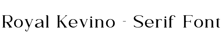 Royal Kevino - Serif Font font preview