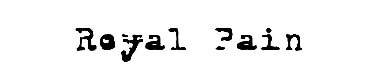 Royal Pain font preview
