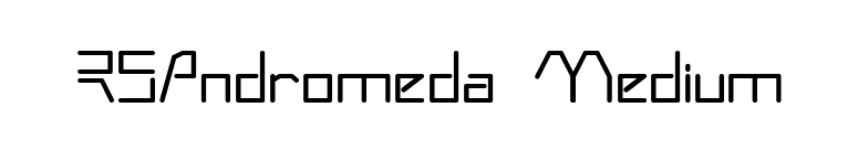 RSAndromeda Medium font preview
