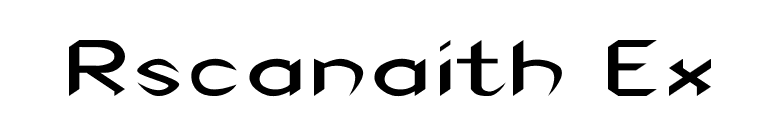 Rscanaith Ex font preview