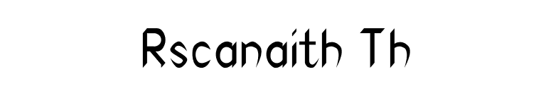 Rscanaith Th font preview
