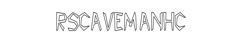 RSCavemanHC font preview