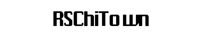 RSChiTown font preview